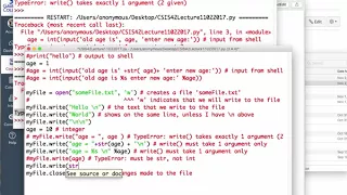 Python Files Input and Output