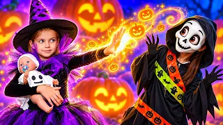 Maya prepara un plato de calabaza para Halloween