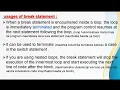 Jump Statements in C Break Statement KISWAHILI