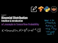 Binomial Distribution Intuition Introduction w example in TensorFlow Probability