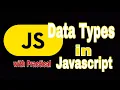 Data Types in Javascript Hindi Lecture-4