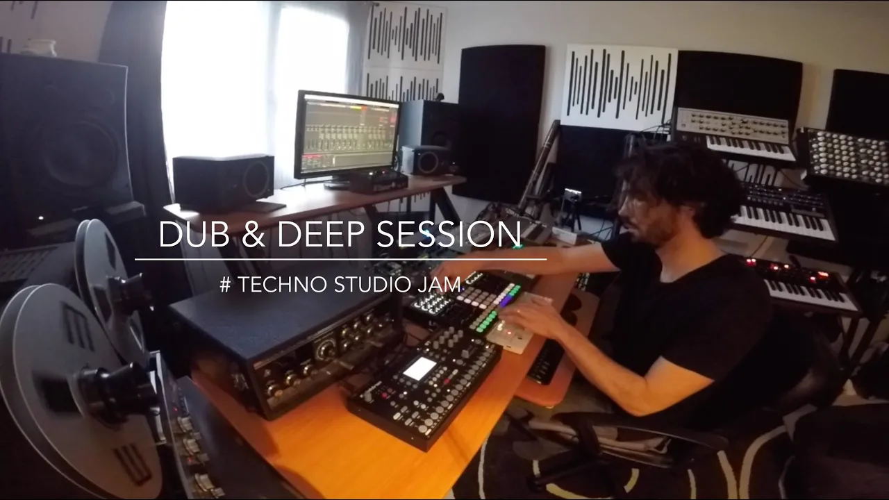 DUB & DEEP SESSION # Techno studio Jam (SpaceEcho Prophet6 Tempest Octatrack Perfourmer Strymon..)