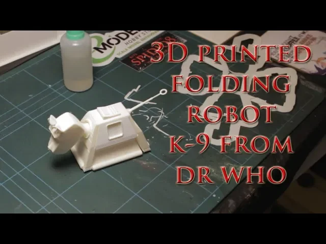 Foldable K9 robot from Doctor Who video thumbnail