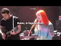 Lagu Paramore - I'm not angry anymore (Sub. Español + live)