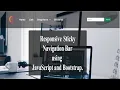 Responsive Sticky Navbar on Scroll Using JavaScript and Bootstrap 2021 - reduer com
