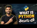 1 Python for Beginners in Telugu Introduction to Python Programming in Telugu