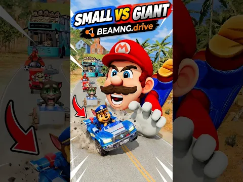 Funny & Weird Cars vs Scary Mario π in BeamNG.drive