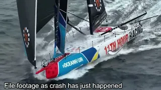 NEWSFLASH: Major Crash in The Ocean Race and leader 11th Hour Racing suspending Racing and GUYOT Out