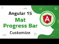 19 Mat Progress-Bar Customization in Angular 15 angular material angular 15 tutorial
