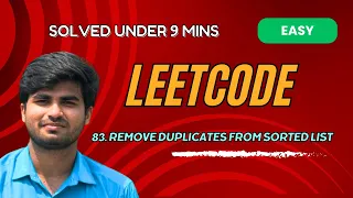 Remove Duplicates from Sorted List LeetCode 83 Python Tamil Explanation KarthiStucksAtCode