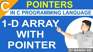 1D Array with Pointer in C Pointers and 1-D arrays Pointers in C C Programming Tutorial