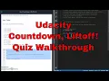 Udacity - Countdown Liftoff Quiz Walkthrough