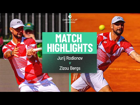 Austria WIN the tie! 🇦🇹 | Jurij Rodionov v Zizou Bergs | Highlights | Davis Cup Qualifiers 2026 - YouTube thumbnail