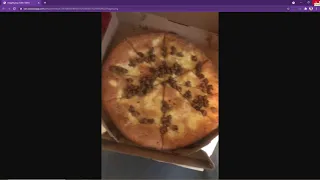 none pizza with left beef