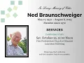 Ned Braunschweiger Memorial Service - October 25 2025