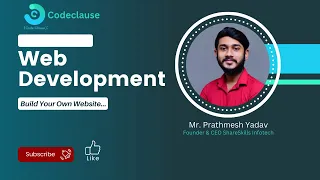 Web Design Development Webinar CodeClause Internship By Prathmesh Yadav ShareSkills