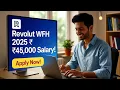 Revolut Work From Home Jobs 2025 45 000 Monthly Verification Work Apply Now