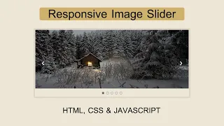 Responsive Image Slider With Auto-sliding And Full Controls HTML CSS Pure JavaScript