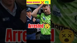 David Warner Arrested - PSL Return in Doubt