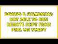 DevOps SysAdmins Not able to run remote scipt from perl CGI script 2 Solutions
