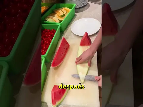 ¡Los chinos hacen algo increíble con la sandía! 😲🍉~Carriage House wooden artist/#shorts
