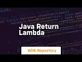 java return lambda