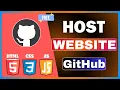 How To Host A Website On GitHub For Free Create Website Using GitHub Pages