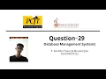 Question Set 29 Database Management System Java Institute
