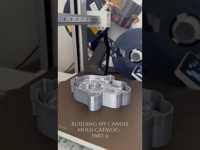 Mystic Hamsa Candle Mold Shell / Counter Mold STL video thumbnail