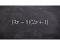 Easiest Way To Multiply Two Binomials Using Foil - Math Tutorial