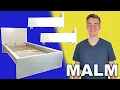 Step by Step MALM TWIN 2 Drawer Bed Frame IKEA Tutorial