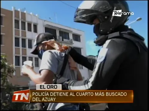 Policía detiene al cuarto más buscado del Azuay