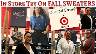 TARGET UNIVERSAL THREAD FALL SWEATERS In Store Try On