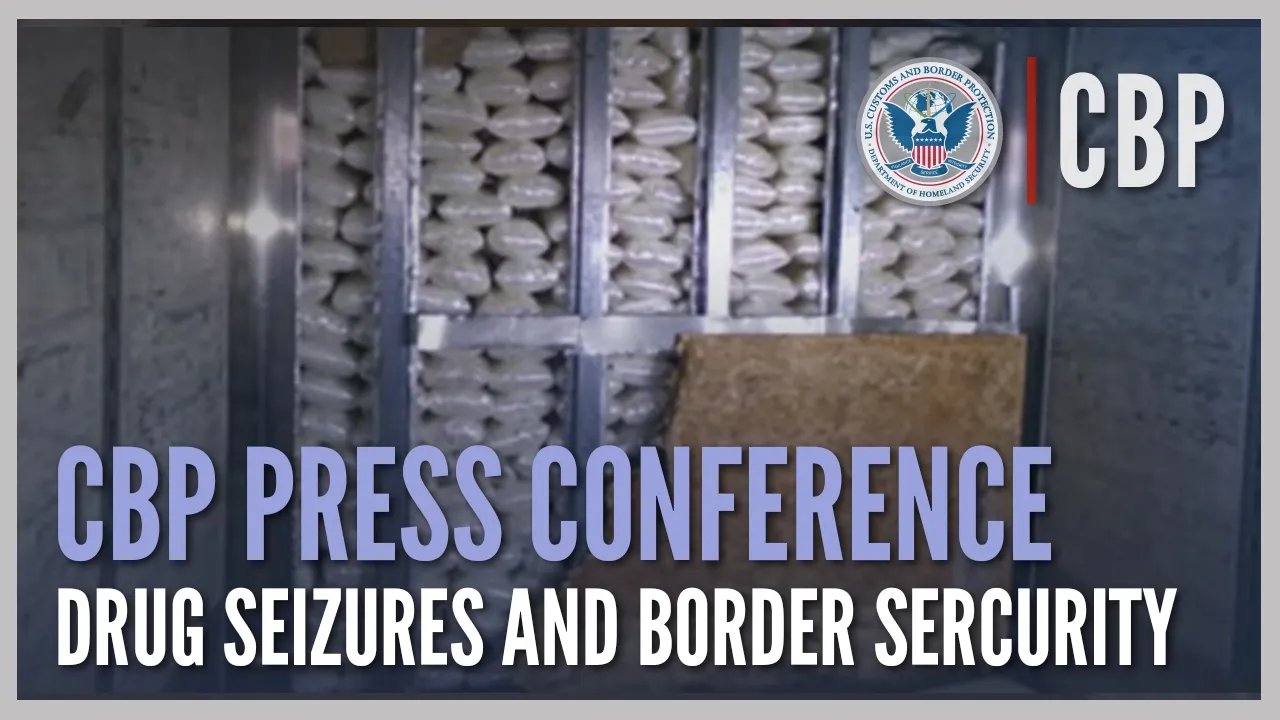 Otay Mesa Press Conference - Meth Seizure and End of Year Successes  | CBP