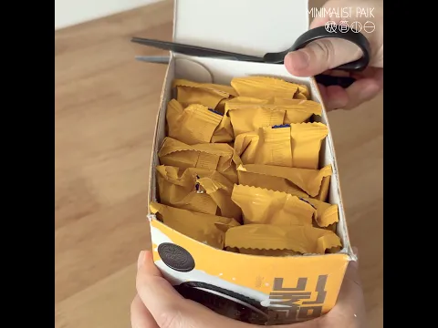 Don’t throw away the original packaging! Super practical, zero-cost storage ideas #NoSpendStorage
