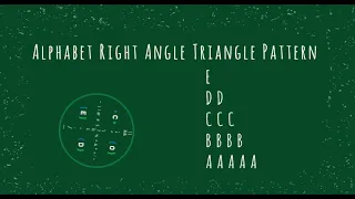95 Alphabet Right Angle Triangle Pattern without any pre-defined method using while loop in Python
