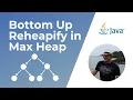 Bottom - Up Reheapify Swim in Max Heap Animation Priority Queue