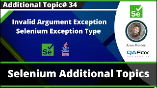 InvalidArgumentException - Selenium Exception Type