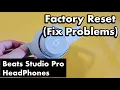 Beats Studio Pro Headphones how to Factory Reset Fix Connecting Pairing Problems