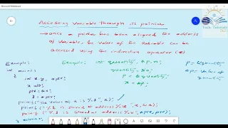Accessing variable with pointer concept