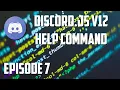 Discord js v12 Bot Tutorial - Help Command Episode ghost