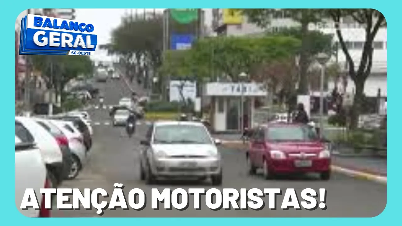 Estacionamento rotativo de Chapecó já está funcionando com cobrança