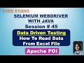 Selenium Webdriver With Java in Hindi - Data Driven Testing