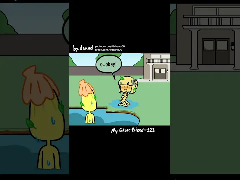 123 - Ella trying to ask Bob something...👀👉👈 | #myghostfriend #animation #shorts #dsand #anime #cute