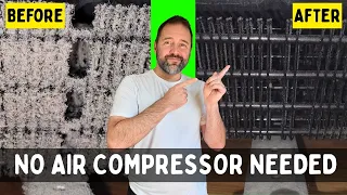Clean Fridge Coils WITHOUT Air Compressor DIY