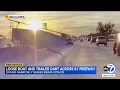 Driver narrowly avoids disaster as loose boat darts across freeway