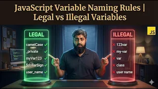 JavaScript Variable Naming Rules Legal vs Illegal Variables Class 05