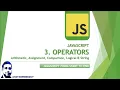 Javascript Operators Javascript Tutorial Series