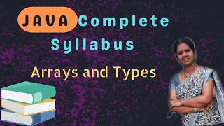 Arrays and types of arrays in java 27 JAVA COURSE in telugu