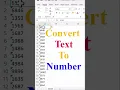 Convert Text to Number in Excel - part 2 Excel Tips and tricks